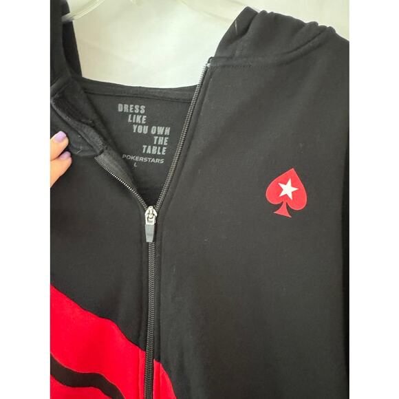 RARE - PokerStars SCOOP 2020 “I’m In” Zip Hoodie Sunday Million Black Red Sz L - Picture 2 of 16